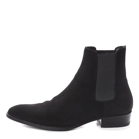 ysl black chelsea boot|saint laurent suede Chelsea boots.